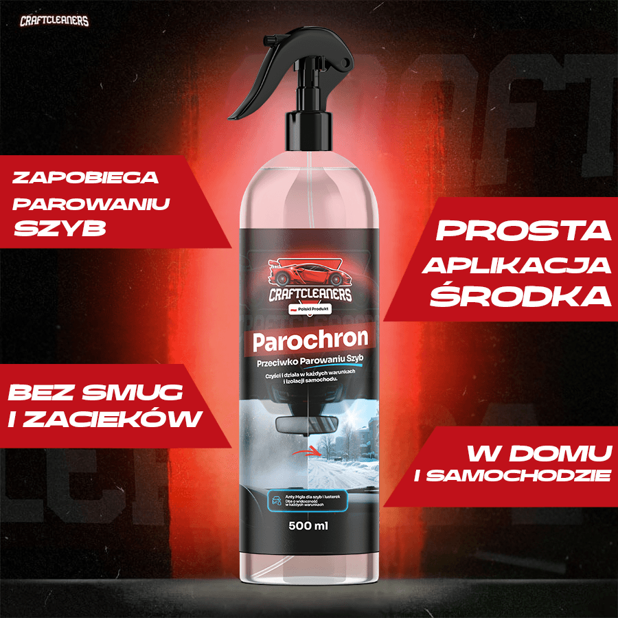 Parochron - Anty Mgła. Preparat przeciw parowaniu szyb. Zwiększa widoczność i bezpieczeństwo!